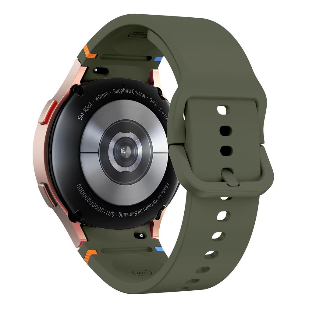 Силиконовый ремешок для часов 20 мм для Samsung Galaxy Watch 7/6/5/4 44 мм 40 мм Браслет Galaxy Watch 6 classic 5 pro 45 мм 47 мм 43 мм Ремешок