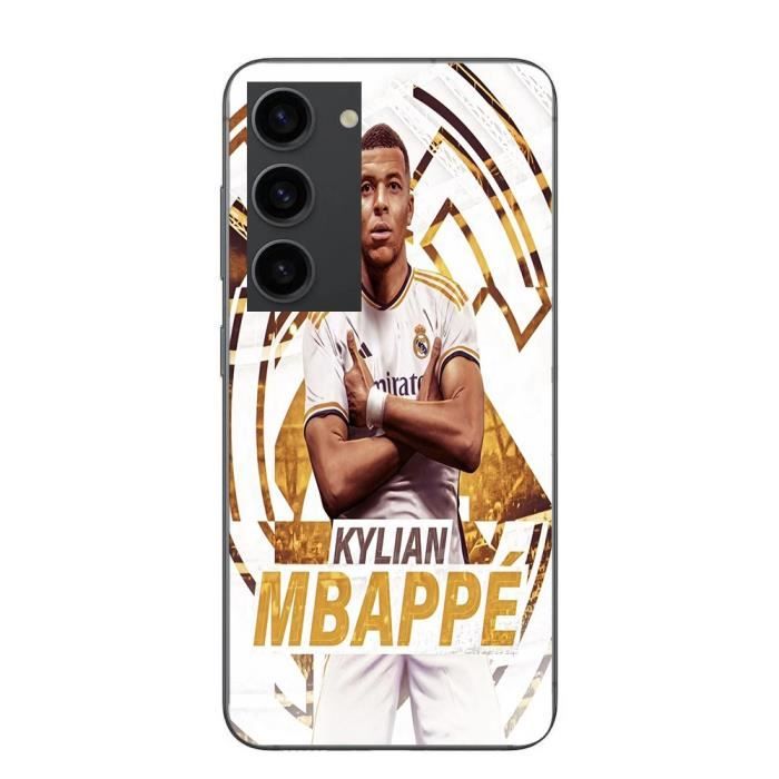 Coque - Maniacase - Samsung Galaxy S23 Plus - Kylian Mbappe - Noir - Souple