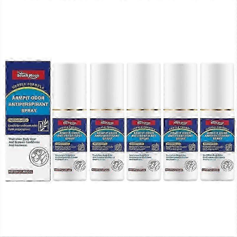 5 Pack Fresh Dry Antiperspirant Spray for Sensitive Skin, Odor Control