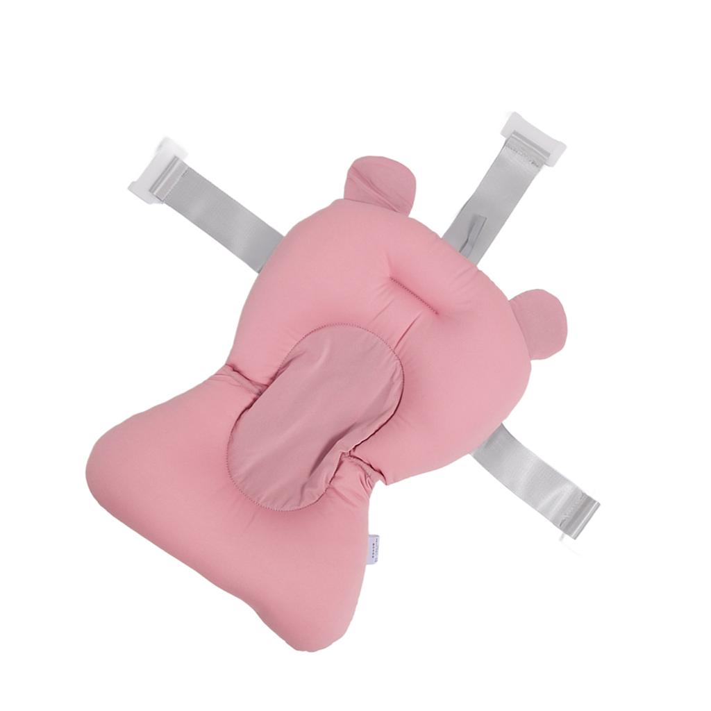 Soft Baby Bath Support Cushion Pad Cute Breathable Adjustable Newborn Bathtub Floating Pillow Mat
