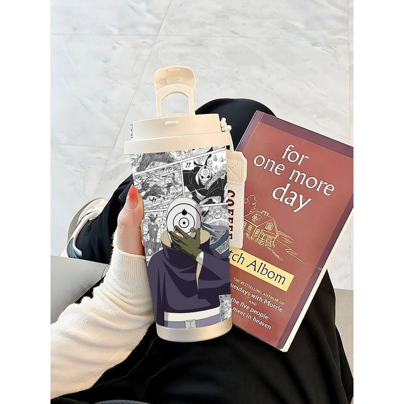 Naruto 316 Liner Good-looking Lanyard Water Cup Portable Large Capacity Vacuum Cup Student Cartoon Stainless Steel