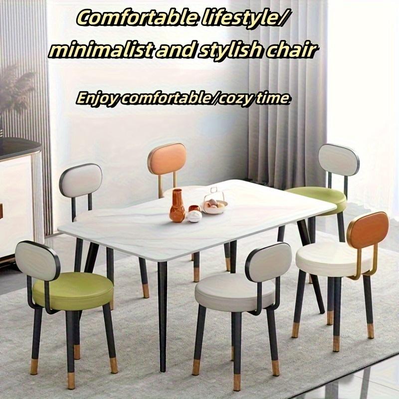 Домашний Легкий Роскошный Обеденный Стол и Стул Домашний Дышащий Стул Креативный Обеденный Стул Стул с Мягкой Обивкой Спальный Стул для Туалетного Столика