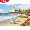 5D Алмазная картина с полной дрелью Приморский пейзаж Искусство Стразы Алмазная вышивка Пляжная вышивка крестиком Рукоделие Настенное искусство
