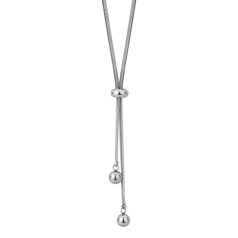 Стильная геометрическая подвеска из титановой стали, ожерелье-свитер для женщин с элегантным дизайном