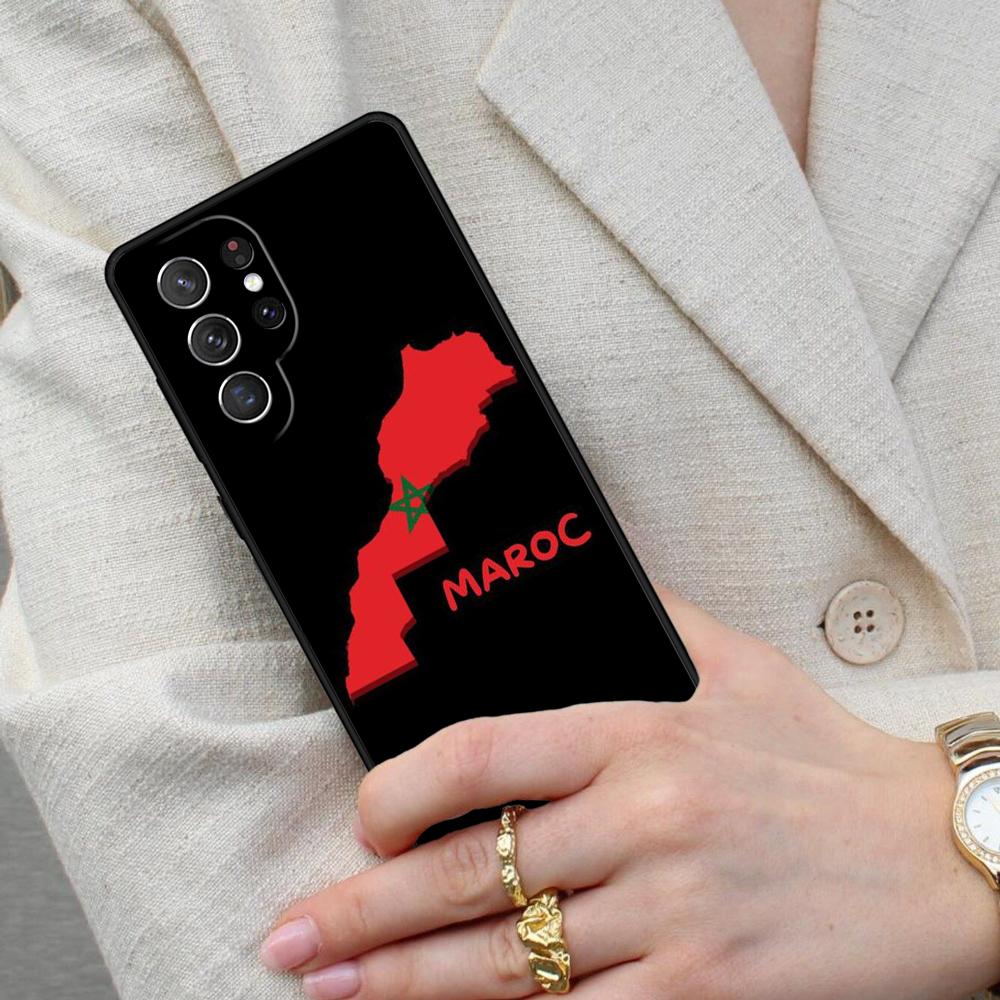 Morocco Flag Coat Of Arms Cell Phone Case for Samsung Galaxy S26 Ultra S25 S24 S23 S22 S21 S20 Note10 Cover