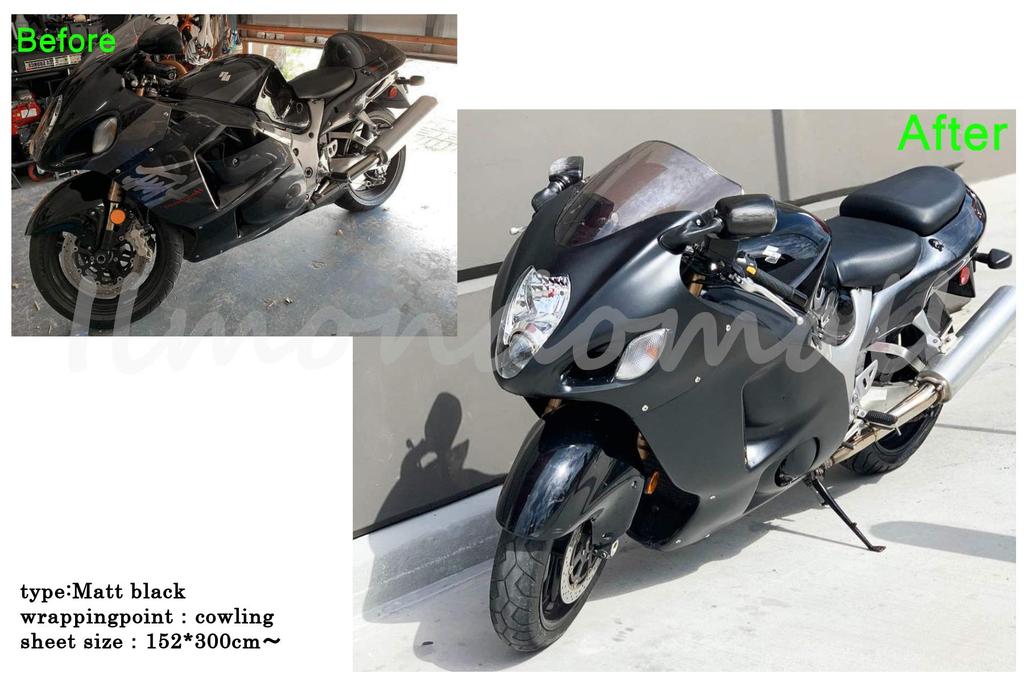 IlMondoMall Матовый черный оберточный Матовый черный x Лист, (200 35см, Черный)