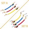 Зарядные шланги 1/4" SAE R134A R22 R12 R410 и набор с шаровым краном для обслуживания кондиционеров HVAC Инструмент для заправки кондиционеров и холодильного оборудования