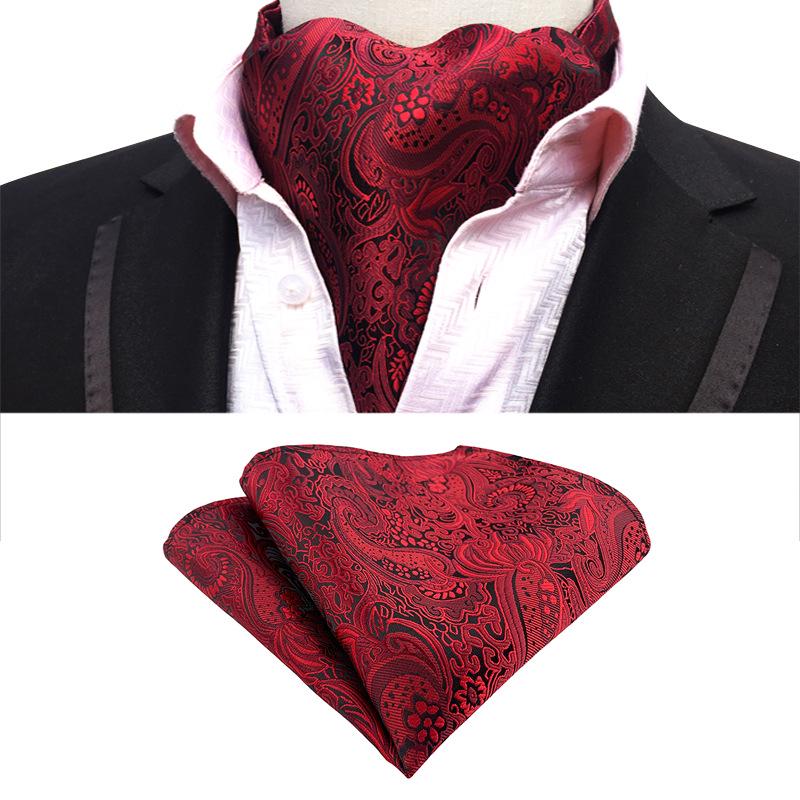 Men's Polyester Retro Tie, Scarf, and Pocket Square Set