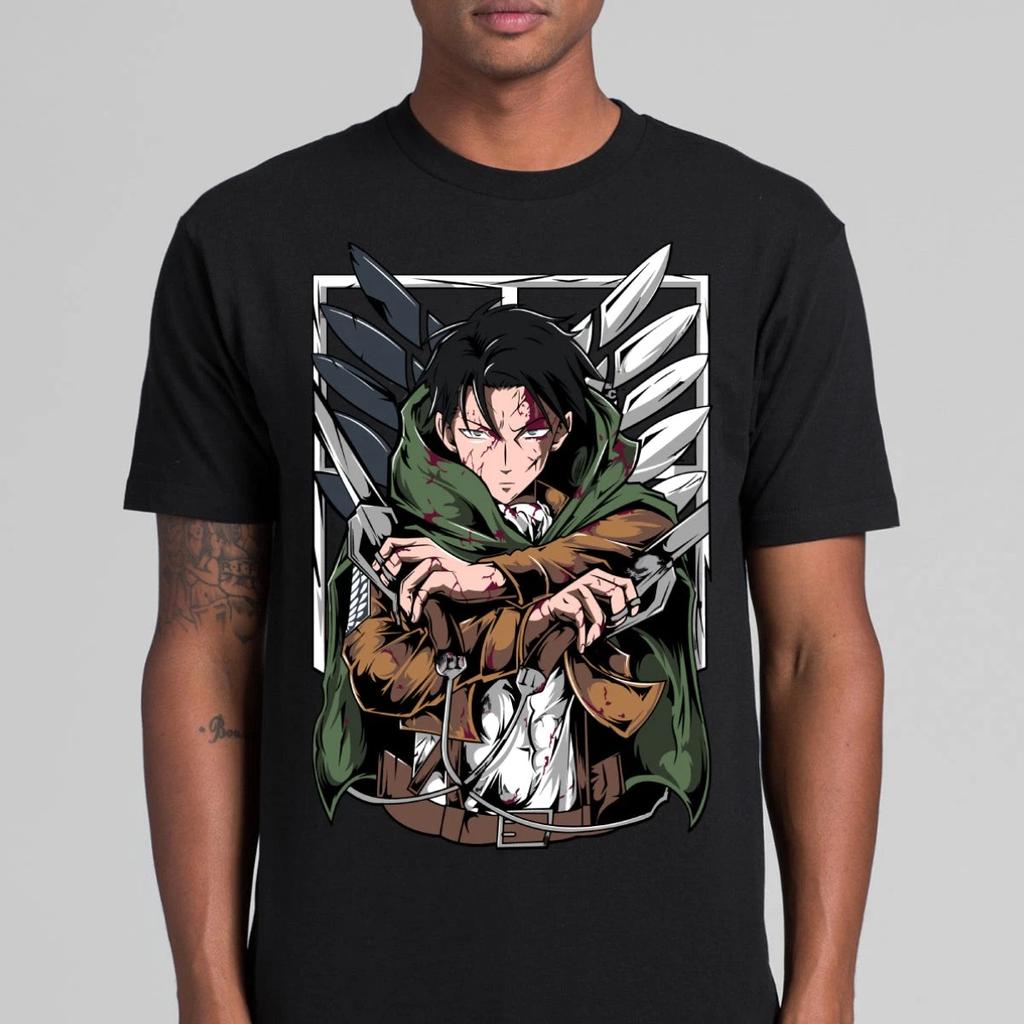 Men's T Shirt Attack On Titan Eren Yeager Shingeki No Kyojin Anime Summer Cotton Women Top Tee Streetwear Casual High Quality