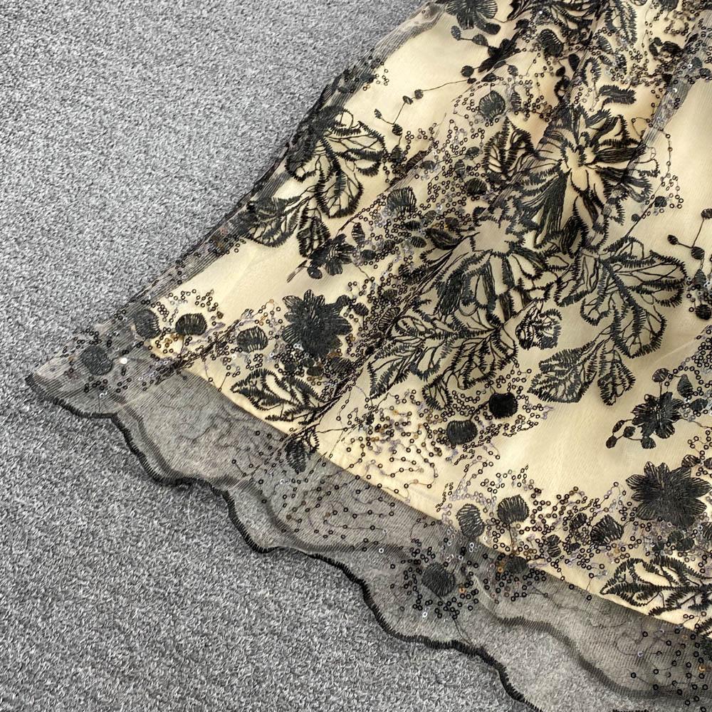 RUGOD Высококачественное сетчатое кружевное платье с v-образным вырезом для похудения и талии, элегантное темпераментное длинное платье с большими качелями