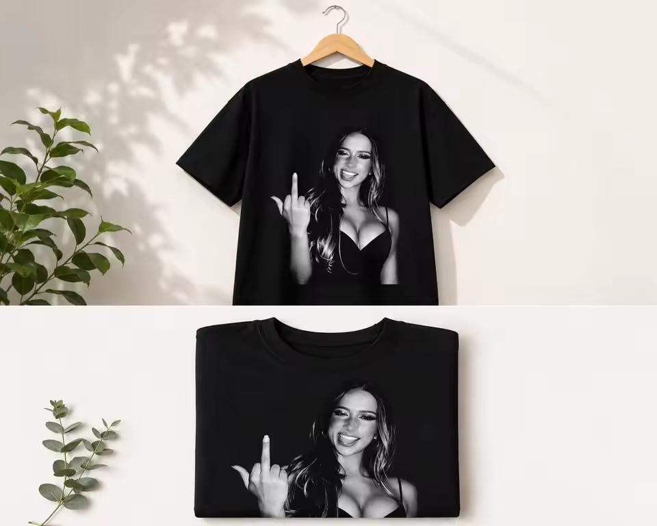 Black and White Photo Print Pop Y2K Street Trendy Graphic Tee Cotton Mens Womens T shirt Summer Streetwear