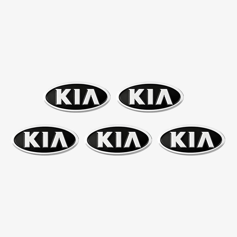 AANB1 Car Remote Key Emblem Sticker Aluminum Keys Decoration Decal For KIA K9 Sportage Niro K5 Carnival EV6 EV9 EV3 K8 Stinger Forte
