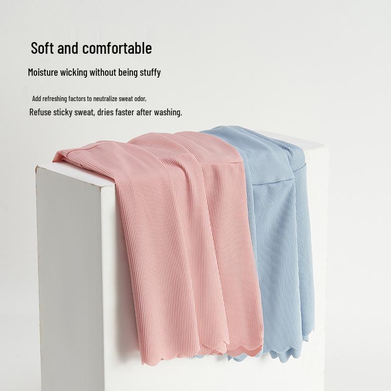 Шорты для беременных из ледяного шелка: Тонкая, Поддерживающая живот, Одежда для улицы три четверти, Летний стиль, Свободного кроя, Леггинсы с защитой от просвечивания.