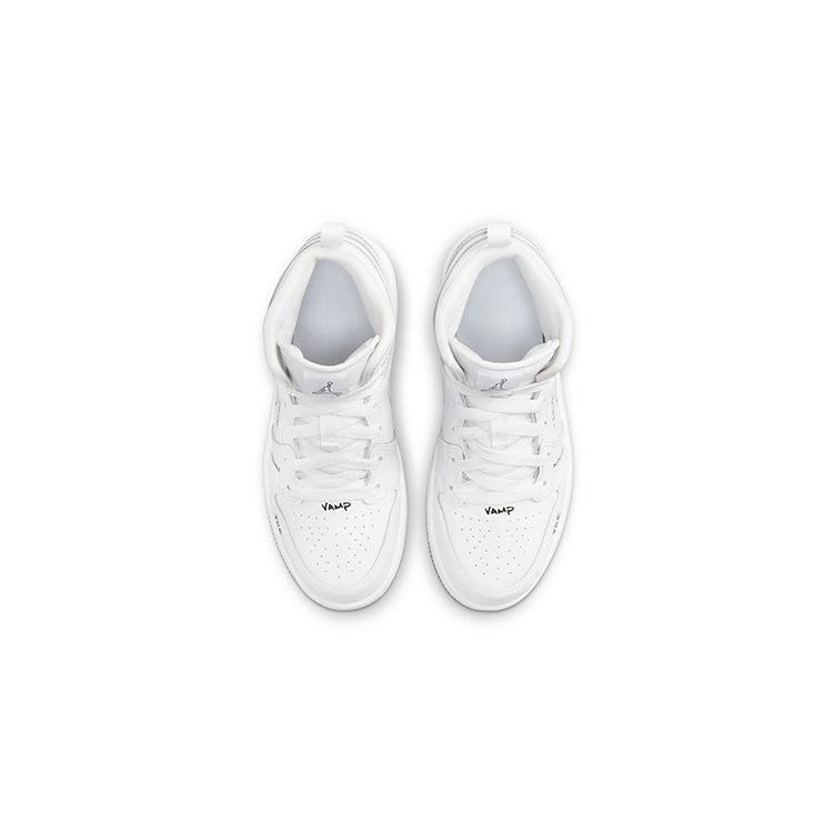 Детские кроссовки Air Jordan 1 Mid PS Schematic Белый Черный DQ1866-100