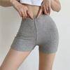 Threaded Knitted Shorts for Women's Summer Thin Base Worn Externally Spicy Girl Slim Fit Elastic Waistband Ultra Short Hot Pants