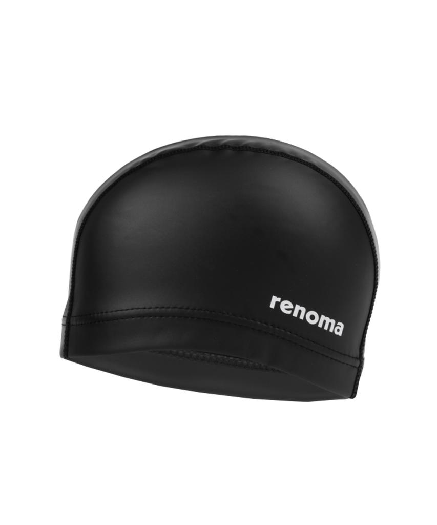 Lenomasuyeongbog Взрослая простая шапочка для плавания с логотипом из ПУ Черная Ro-Rc2F001-Bk
