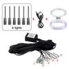 Car Interior Neon RGB Led Ambient Light Fiber Optic Kit With APP Sound Control Multiple Modes Auto Atmosphere Decorative Lamp