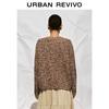 UR Women's Autumn Retro Mixed Yarn Knit Sweater UWH950107