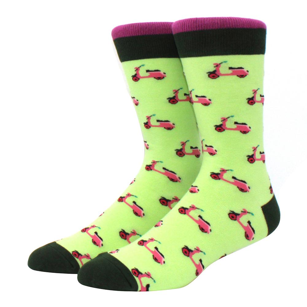 High Quality Fashion Casual Men's Socks Cartoon Food Car Series Fun Women's Socks