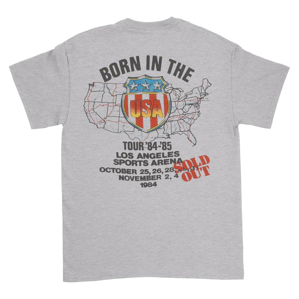 Bruce Springsteen Футболка унисекс для взрослых с принтом розового Кадиллака на спине