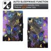 For Samsung Galaxy Tab A7 Lite 8.7-inch T220/T225 Tablet Case Pattern Printing Card Slot Leather Cover