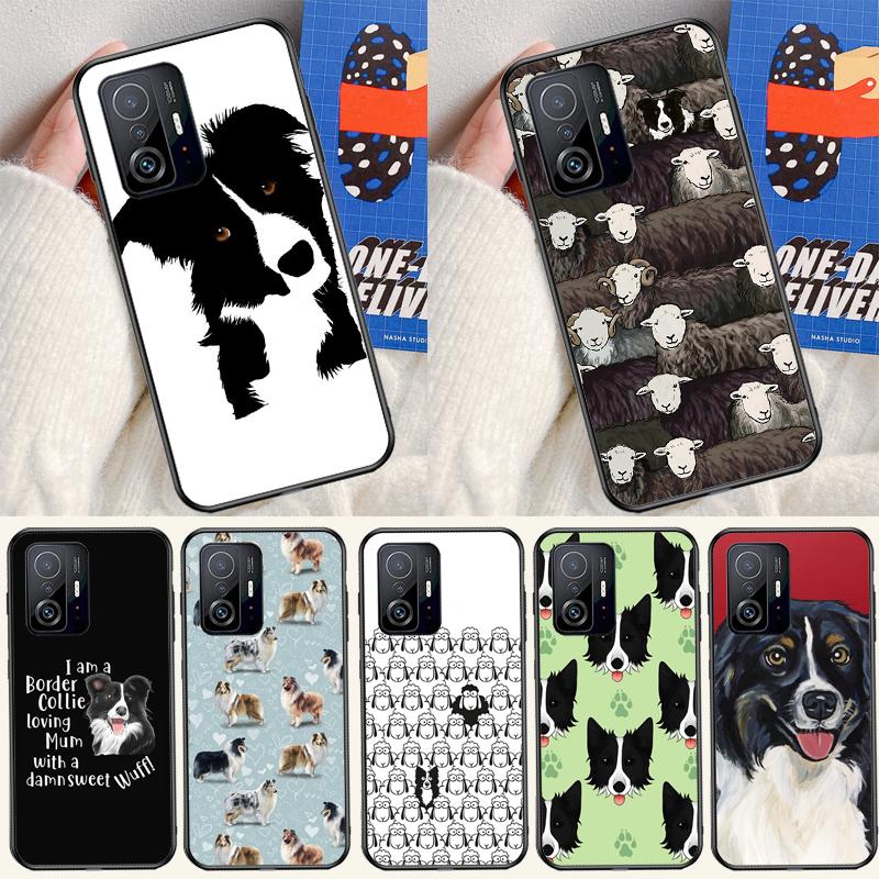 Мультяшный чехол Бордер-колли для Xiaomi 14 13 Ultra 11T 12T 13T 14T Pro POCO X7 Pro X3 X5 F3 F5 F6 M6 X6 Pro