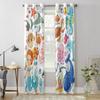 Sea Animals And Mermaids Window Curtain For Kids Room Home Blinds Curtains For Living Room Bedroom Window Drapes