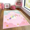Коврик для детской комнаты с узором единорога, детский игровой коврик, милый коврик с рисунком из мультфильма, домашний коврик для гостиной, украшения спальни, аксессуары