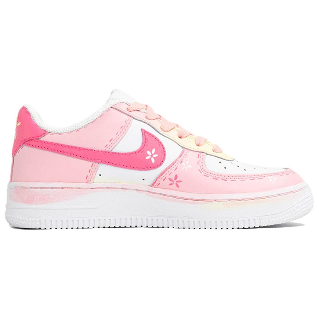 Nike Air Force 1 Kaleidoscope, Танец Сакуры, Сумка для покупок износостойкие Низкие кеды для скейтборда Женские DH2920-111(Team1023-S-BOX)