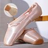 Ballet Shoes Adult  Women's Toe Shoes with Straps Girls Ballet Flat Toe Pointed Dance Shoes