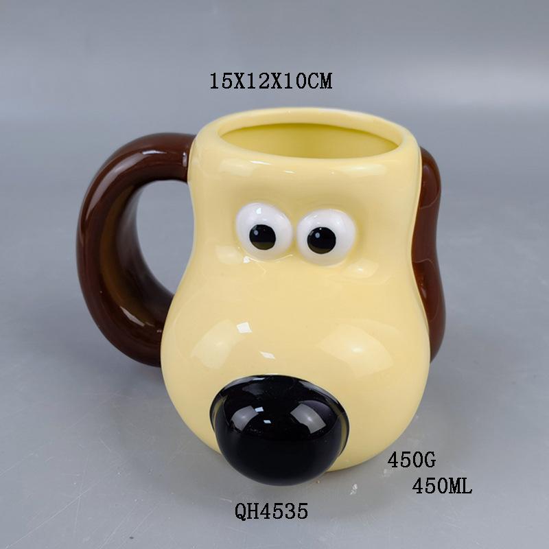 Нишевая Керамическая Кружка Chief Dog Кружка для Завтрака Кружка для Сока Кружка для Молока Мультяшное Животное Кофейная Кружка