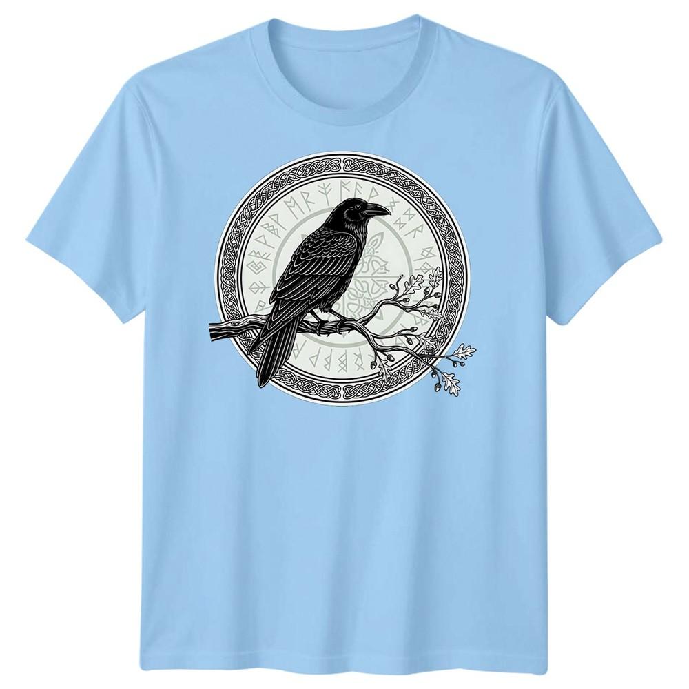 Raven Norse Mythology Runes Celtic Knot Unisexs TShirt