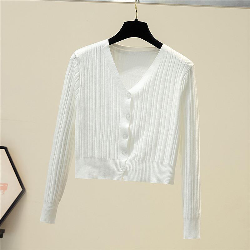 Осенний облегающий повседневный вязаный кардиган для женщин с длинным рукавом, верхняя одежда, элегантный свитер, куртка для женщин, зимняя мода, теплый трикотаж, кардиганы 24745
