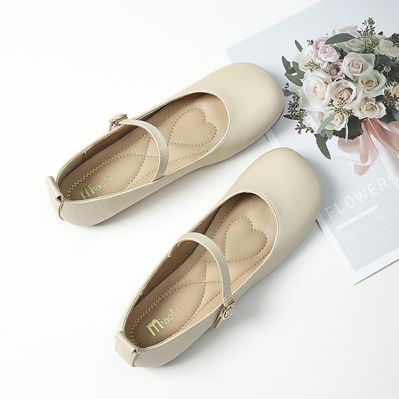 Дизайнерский бренд модной женской обуви Мэри Джейн 2025 Модные туфли-балетки с круглым носком, женские удобные туфли на мягкой подошве, женские удобные балетки, размер 43