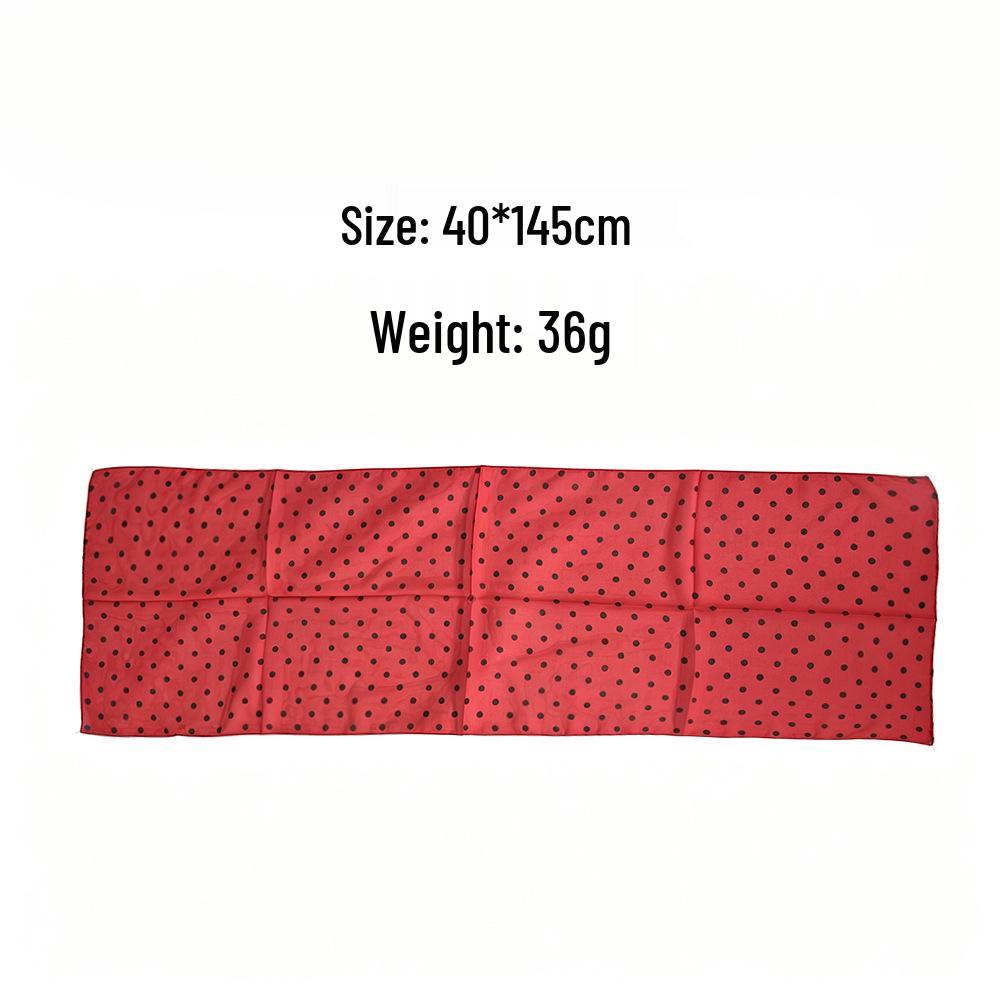 Spring & Summer Ethnic Chiffon Scarf - Fashionable Small Polka Dot Print