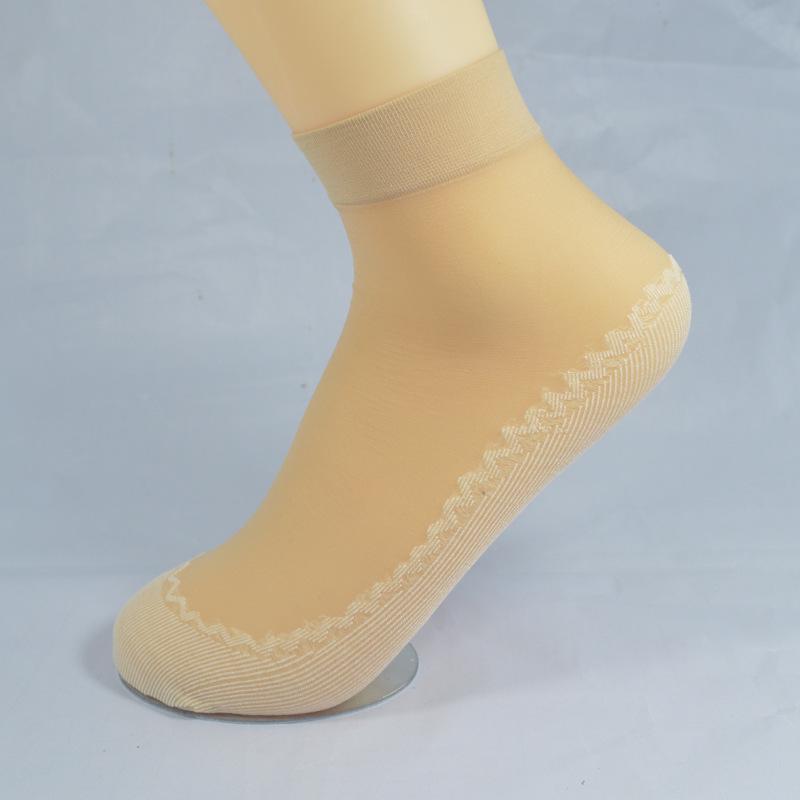 Женские дышащие бархатные сетчатые носки с хлопковой подошвой, устойчивой к зацепкам