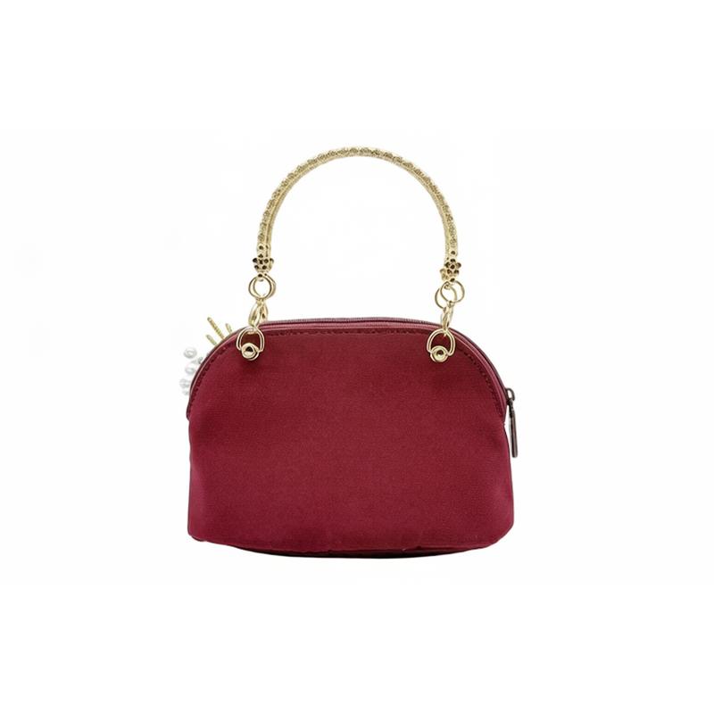 Gucci Cosmetic bag/toiletry bag [Customized Bag] Canvas Scarlet Flower Gilded Wedding Classic Retro Festive New Chinese Feihua Liuyun Feihua Liuyun