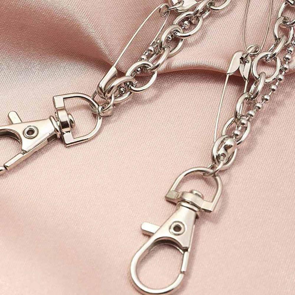 Punk Simple Hip Hop Student Girl Zinc Zinc Alloy Belt Chain Jewelry Gift Jeans Chain Bear Waist Chain