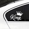 Автонаклейки CROWN KING, Модные водонепроницаемые виниловые наклейки, Автонаклейки, Аксессуары для стайлинга автомобиля