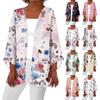 Women's Casual Fashion Printed Lightweight Mid-length Jacket Cardigan
