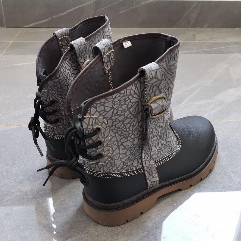 Специальное предложение: Короткие ботинки из натуральной кожи — унисекс, ретро-стиль для верховой езды и Мартина, дышащие и модные