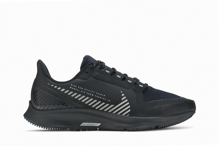 Men's Sneakers Nike Air Zoom Pegasus 36 Shield Black Black/Silver/Desert Sand/Voltage Purple