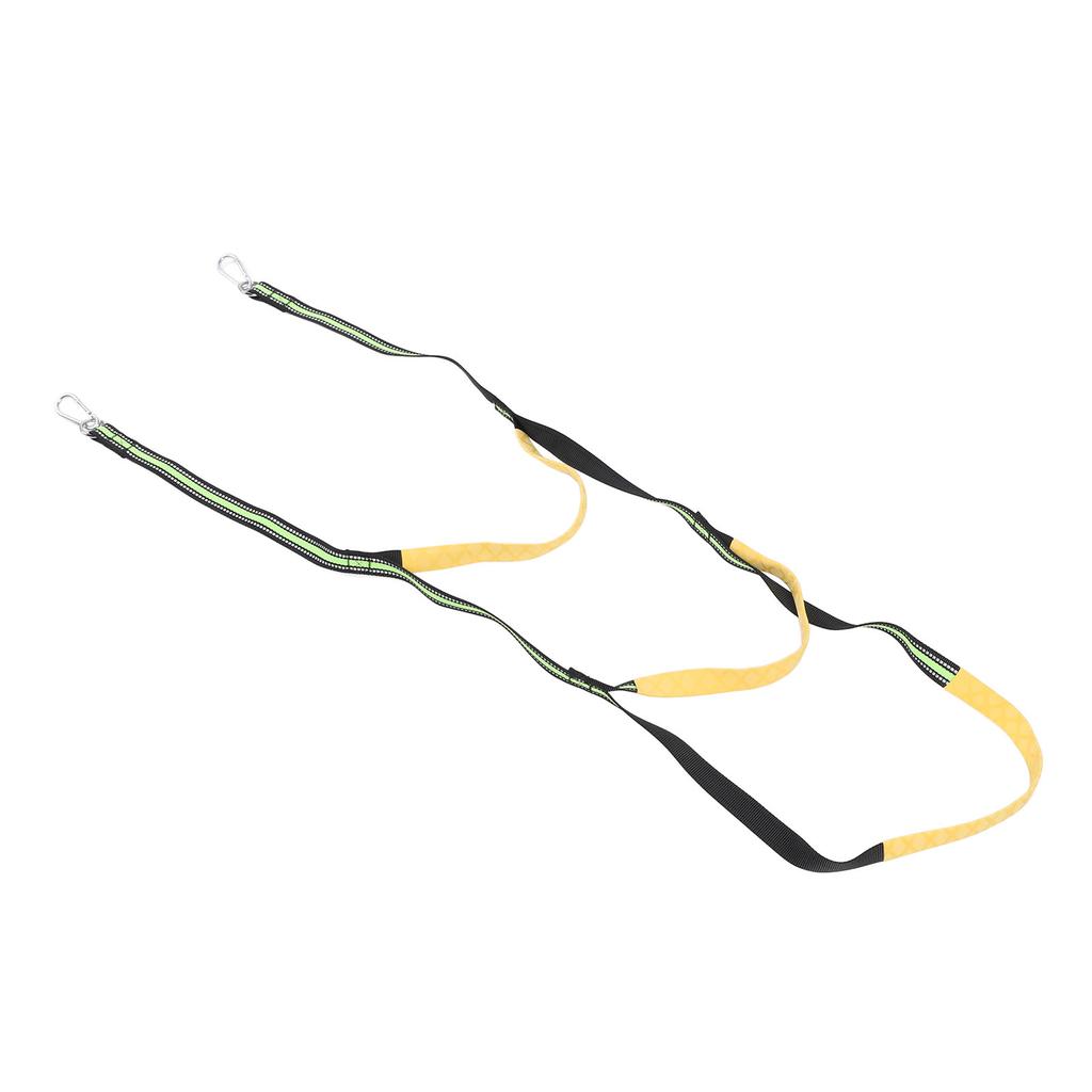 Лестница для лодки из веревки, 3 ступени, складная мягкая лестница для плавания для надувной лодки, каяка, каноэ, флуоресцентно-зеленая