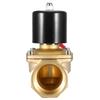Compact Brass Electric Solenoid Valve, NC 2  AC  1MPa IP65 94oz Weight - Open When Power on, Always Close When Not Energized, for Fluids -5.80 degree