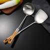 Anti-scald Stainless Steel Wok Spatula Long Handle Rice Spoon Ladle Cooking Shovel Restaurant