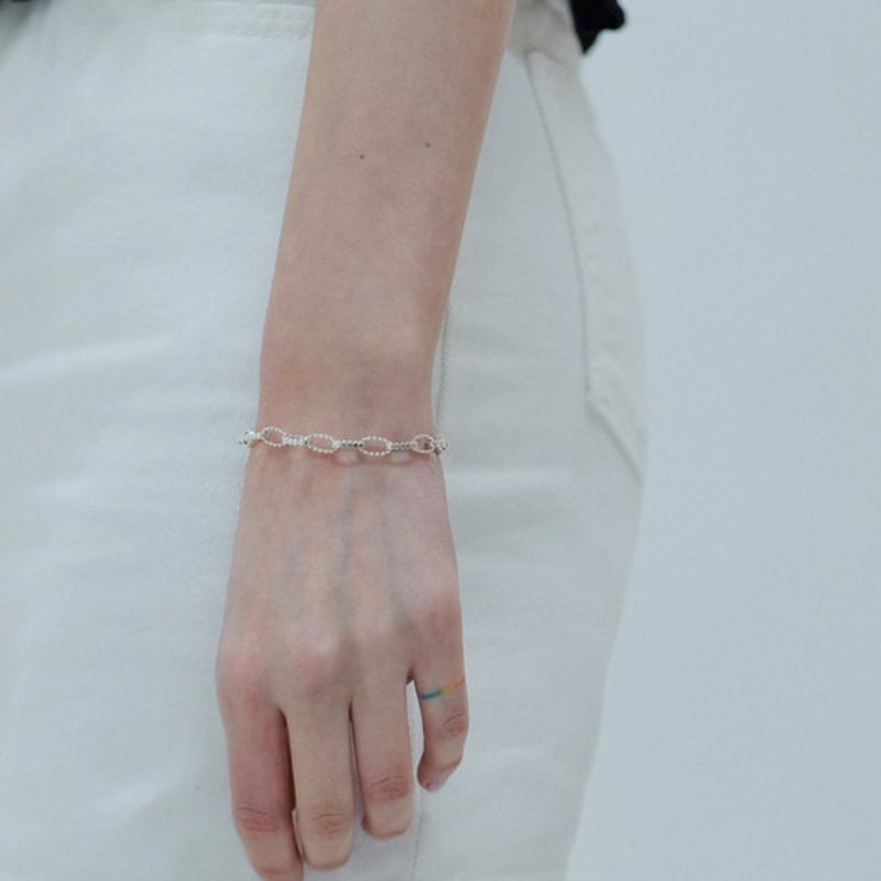 oooho Link Chain Dots Bracelet
