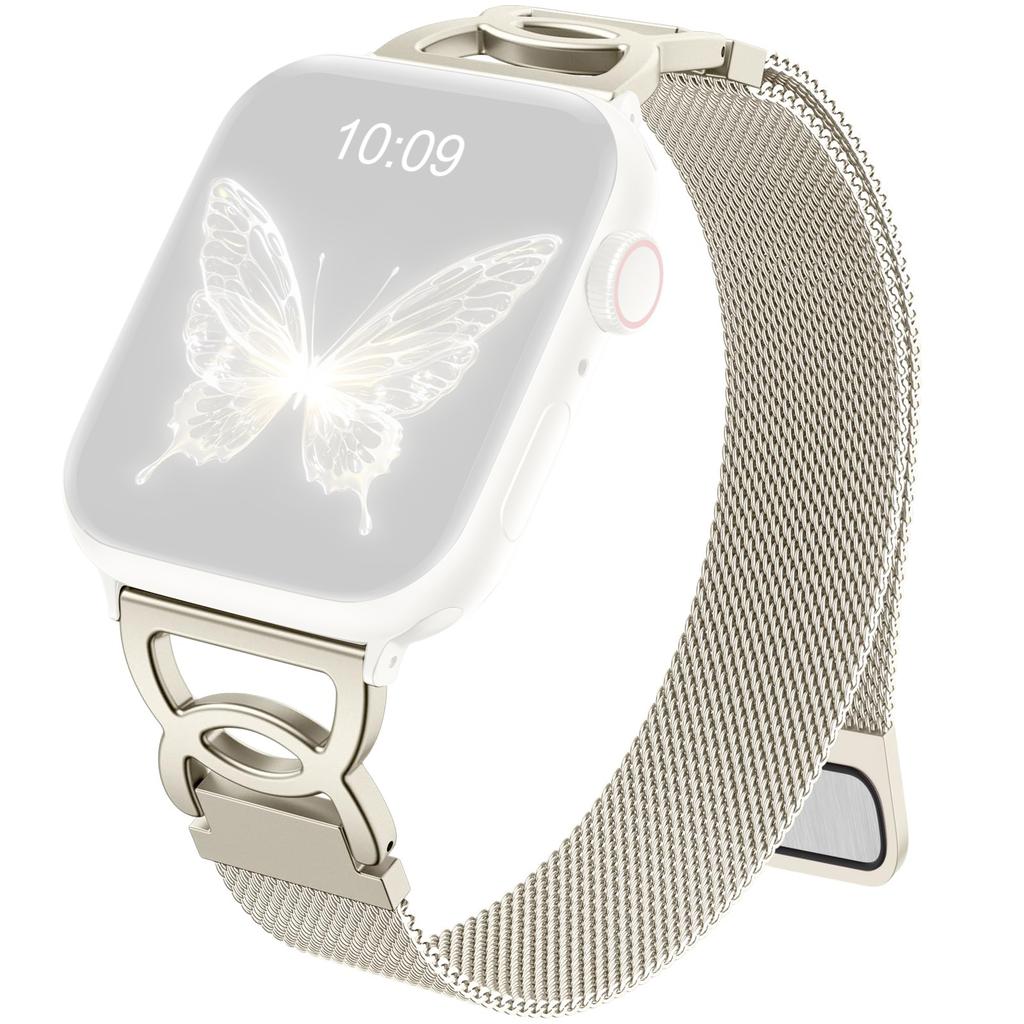 Ремешок для Apple Watch Series 10 Ultra 9 8 7 SE 6 5 4 3 2 1 46 мм 49 мм 45 мм 44 мм 42 мм Магнитная застежка Полоска из нержавеющей стали