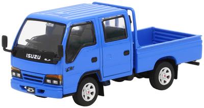 Модель1 Масштаб 1/64 Isuzu Elf (ELF) Двойная кабина - Синий (Готовая модель) T66631