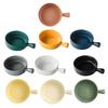 Ceramic Baking Bowl Microwave Safe Oven Dish with Handle Heat Resistant Soup Crock Easy Clean Dishwasher Safe Small Soup Bowl for Onion Soup