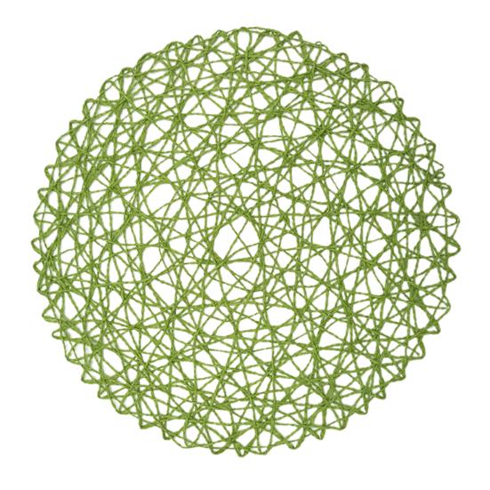 Table Mat Environmentally Friendly for Home Round Non-Slip Heat Insulation Round Coaster Stylish Anti-slip Tight Woven CLE